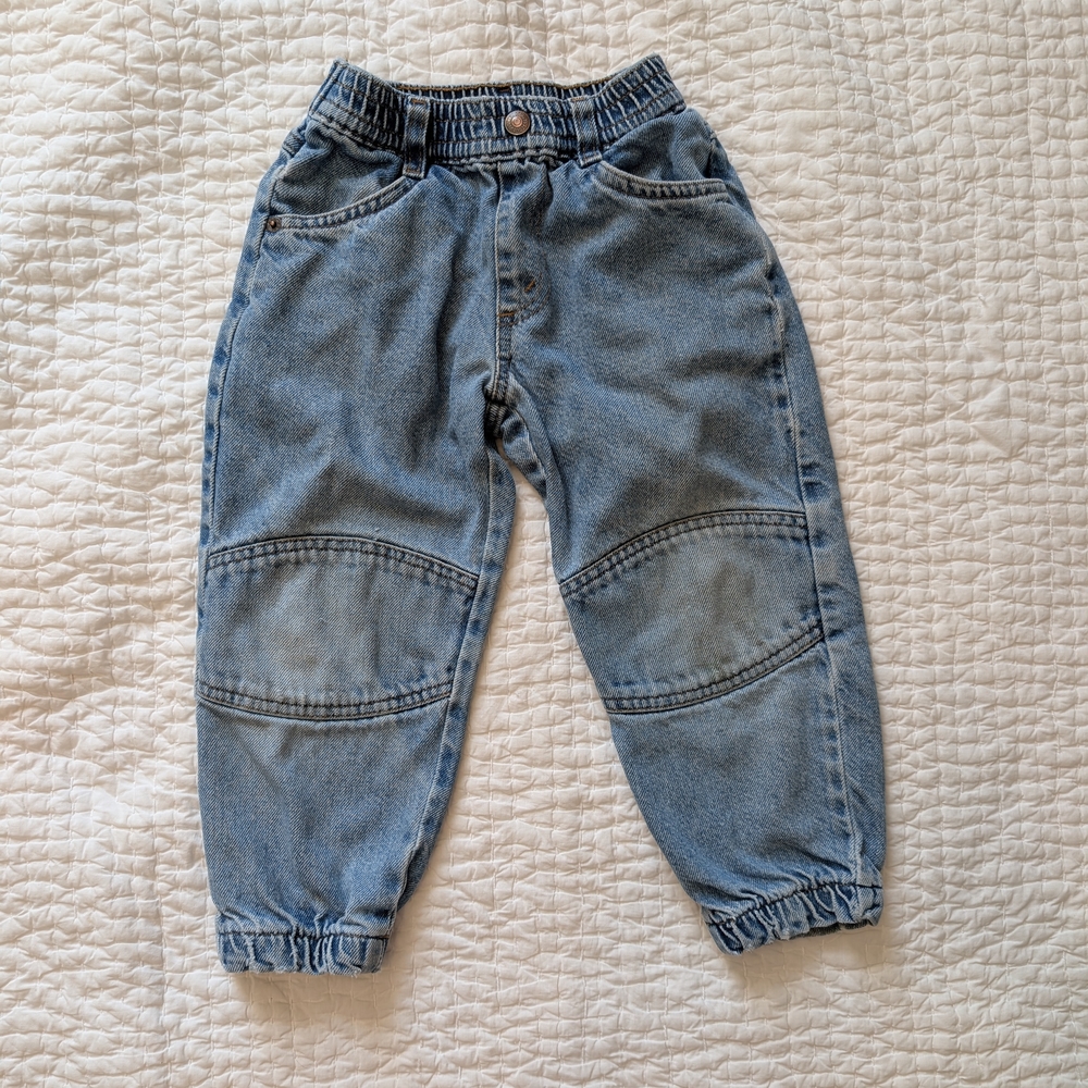 Vintage Little Levi's Kids Elastic Cuff Blue Jeans